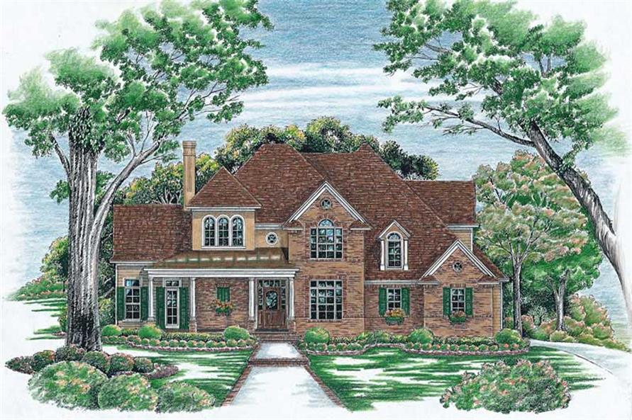 Elevation of this 4-Bedroom,2537 Sq Ft Plan -2537