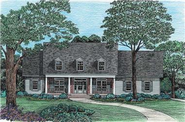 4-Bedroom, 2815 Sq Ft Country Home Plan - 120-1912 - Main Exterior