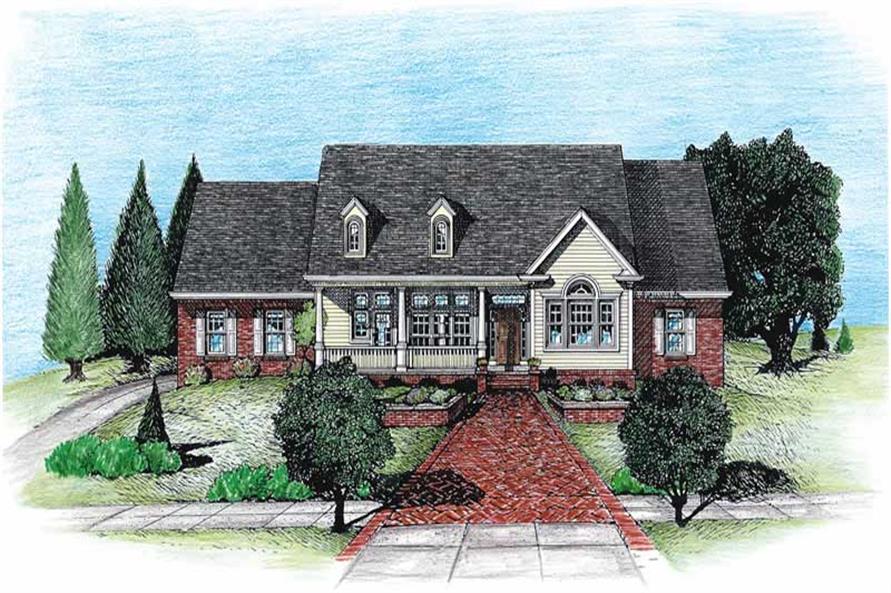 3-Bedroom, 2188 Sq Ft Country House Plan - 120-1924 - Front Exterior