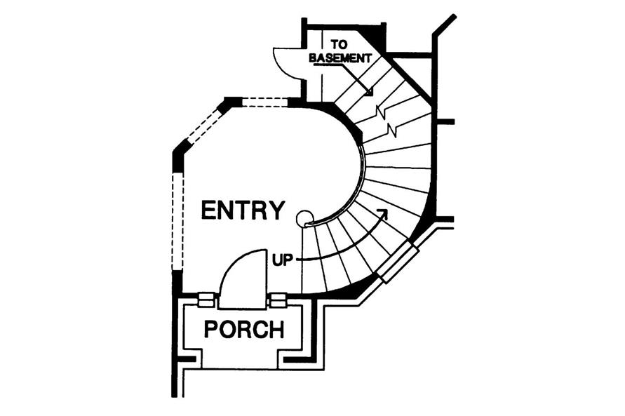 Basement Stairway of this 4-Bedroom,3677 Sq Ft Plan -3677