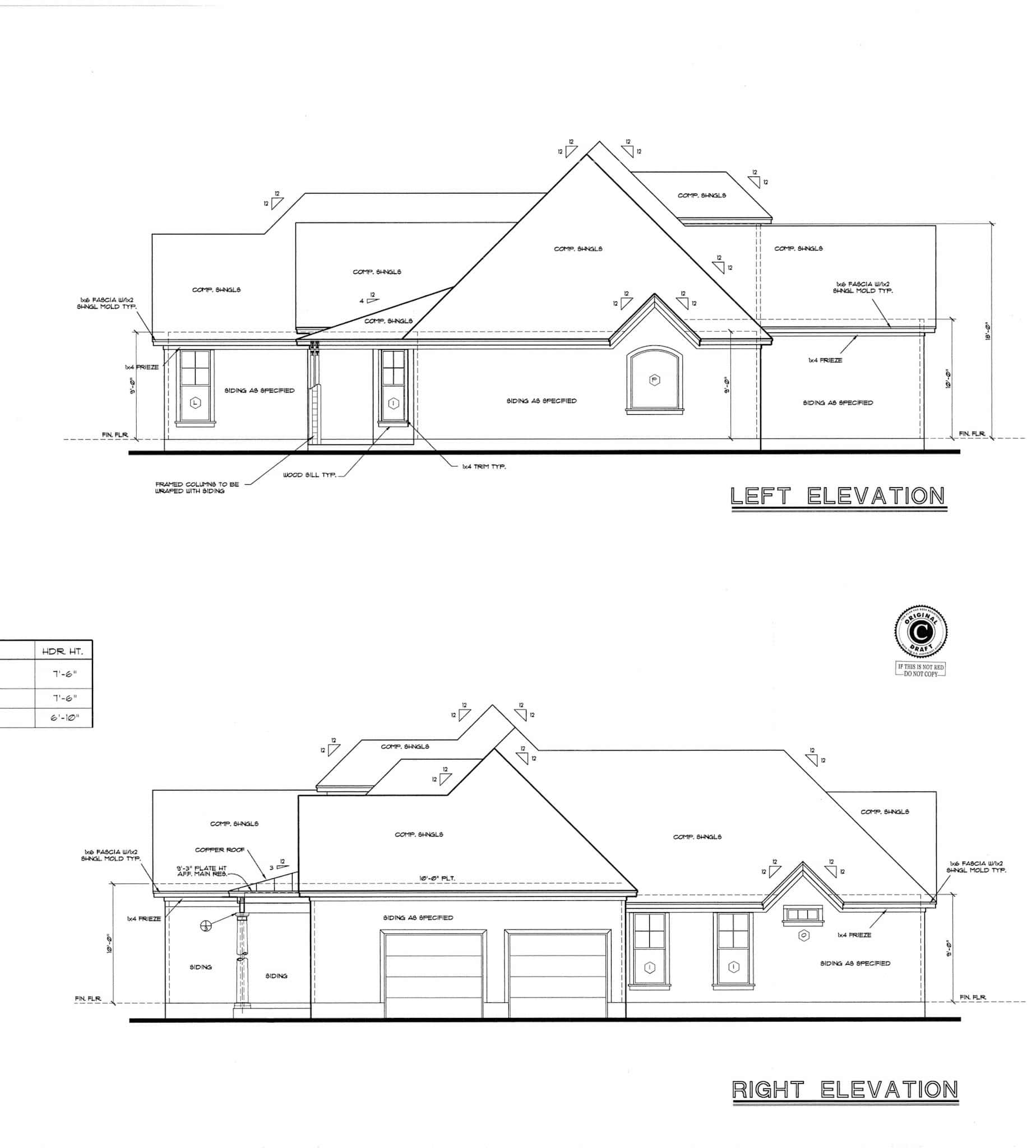 Home Plan Elevations of this 4-Bedroom,2040 Sq Ft Plan -120-1981