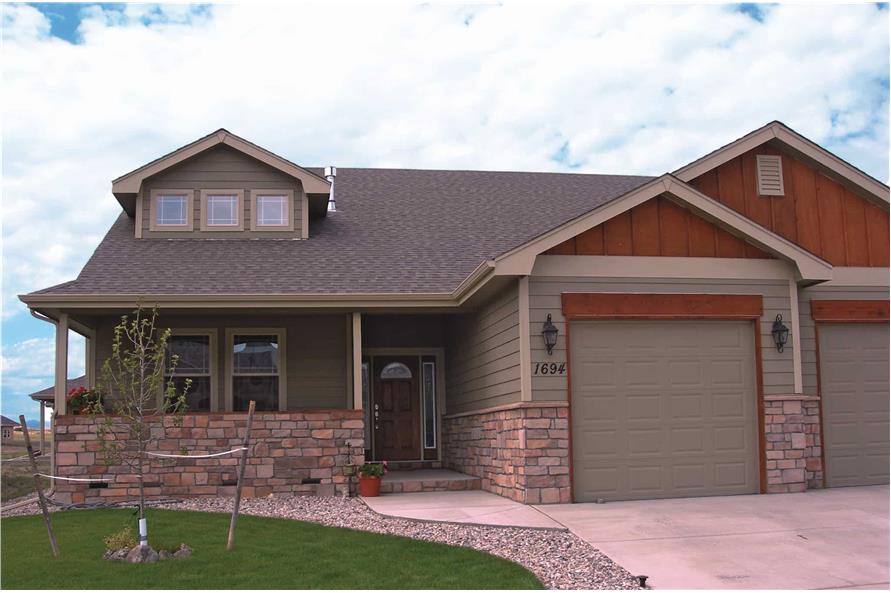Front View of this 3-Bedroom,1905 Sq Ft Plan -120-2050