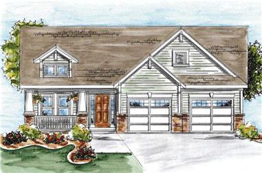2-Bedroom, 1802 Sq Ft Cape Cod House Plan - 120-2053 - Front Exterior