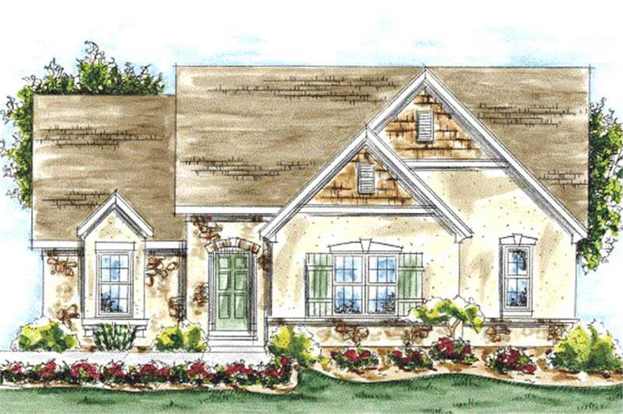 2-Bedroom, 1789 Sq Ft Country House Plan - 120-2054 - Front Exterior