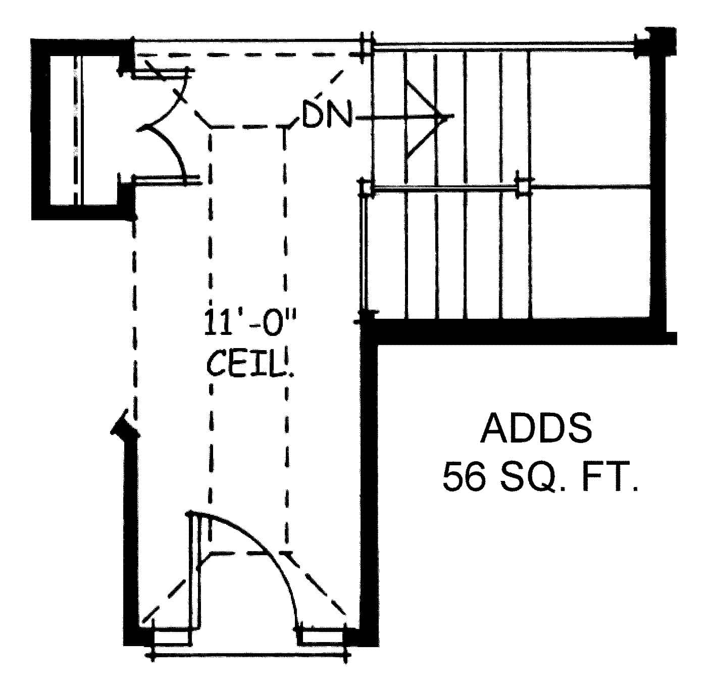 Main Level of Ranch Plan #120-2056