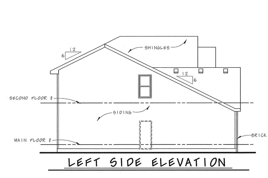 120-2092: Home Plan Left Elevation