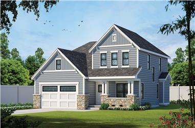 3-Bedroom, 2168 Sq Ft Country House Plan - 120-2112 - Front Exterior