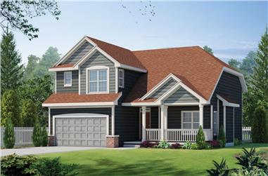 3-Bedroom, 1638 Sq Ft Colonial House - Plan #120-2139 - Front Exterior