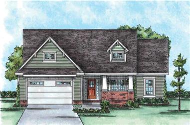 3-Bedroom, 1820 Sq Ft Cape Cod House Plan - 120-2159 - Front Exterior