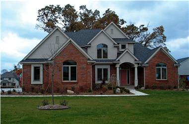 4-Bedroom, 2999 Sq Ft Traditional Home Plan - 120-2171 - Main Exterior