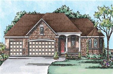 3-Bedroom, 2065 Sq Ft Country Home Plan - 120-2178 - Main Exterior