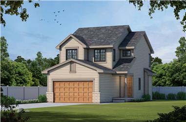 3-Bedroom, 1440 Sq Ft Small House Plans - 120-2199 - Front Exterior