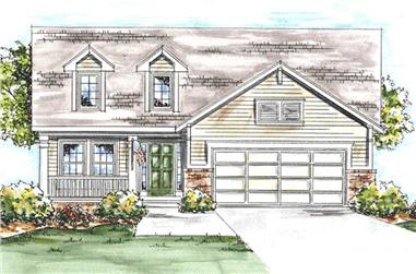 2-Bedroom, 1906 Sq Ft Cape Cod House Plan - 120-2203 - Front Exterior
