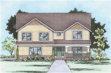 4-Bedroom, 2987 Sq Ft Traditional Home Plan - 120-2253 - Main Exterior