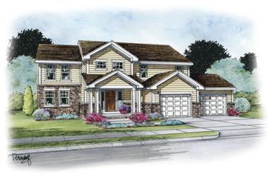 3-Bedroom, 2294 Sq Ft Traditional Home Plan - 120-2264 - Main Exterior