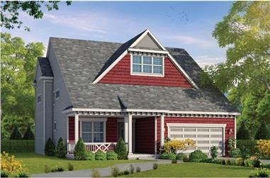 3-Bedroom, 2549 Sq Ft Colonial House Plan - 120-2477 - Front Exterior