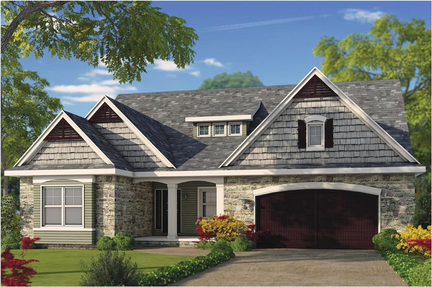 Cottage home plan (ThePlanCollection: Plan #120-2480)