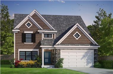 3-Bedroom, 2196 Sq Ft Traditional House Plan - 120-2489 - Front Exterior