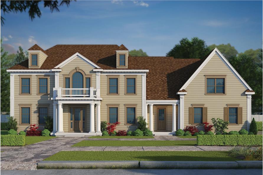  5  Bedrm 5722 Sq Ft Colonial  House  Plan  120 2495
