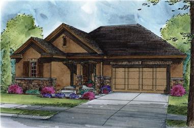 3-Bedroom, 1858 Sq Ft Country Home Plan - 120-2524 - Main Exterior