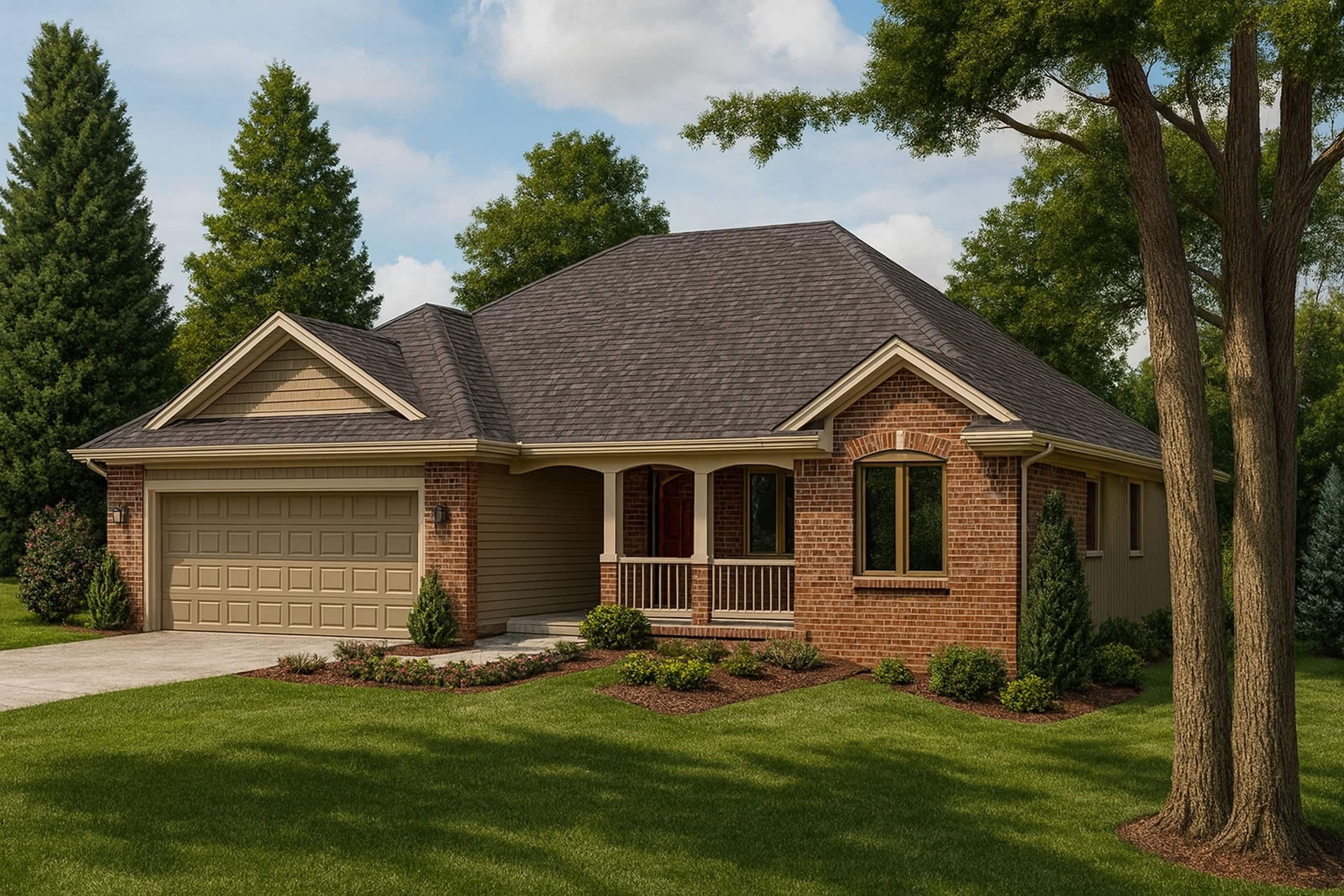 Traditional home plan (ThePlanCollection: House Plan #120-2534)