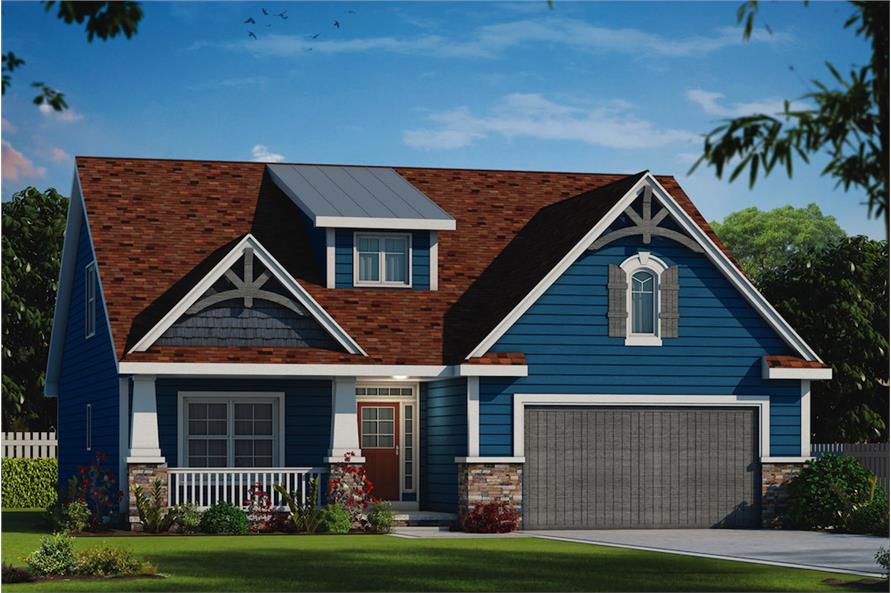 Craftsman House Plan 4 Bedrms 3 Baths 2232 Sq Ft 