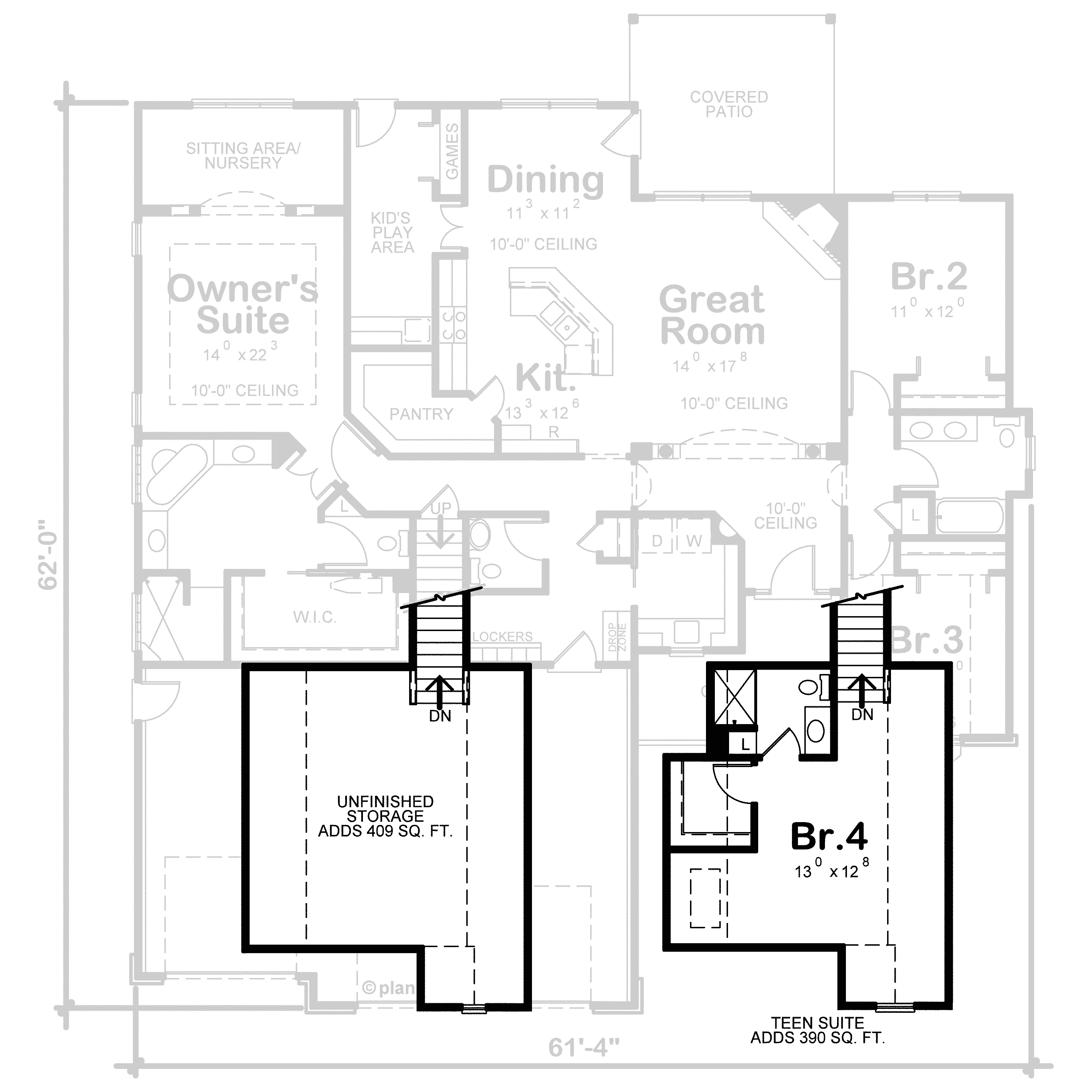 Bonus Room of Traditional Plan #120-2568
