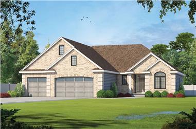 2-Bedroom, 2083 Sq Ft Traditional Home Plan - 120-2569 - Main Exterior