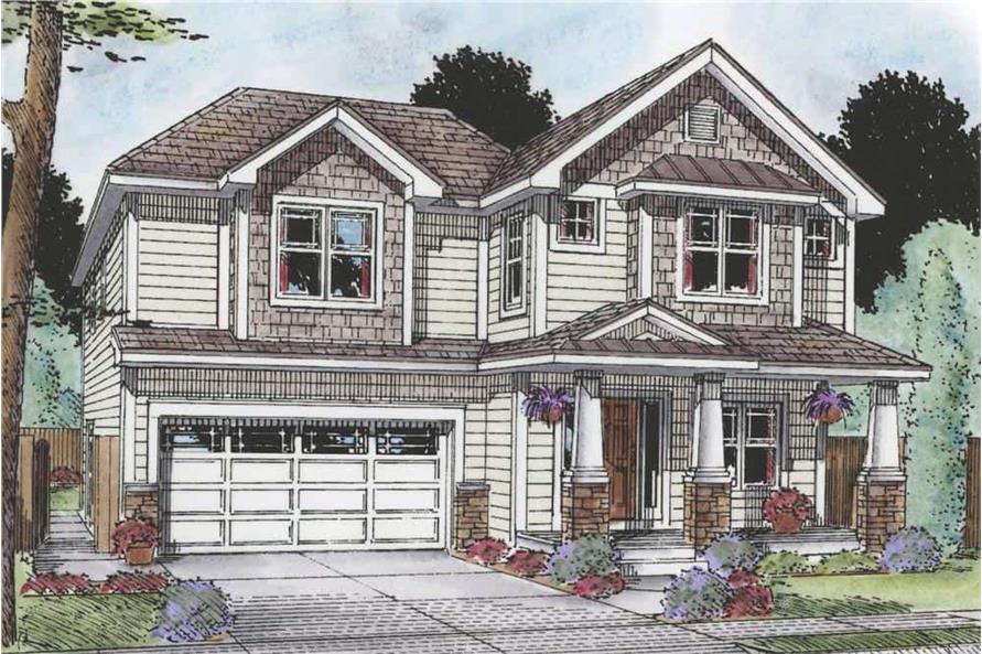 Front View of this 4-Bedroom, 2506 Sq Ft Plan - 120-2579