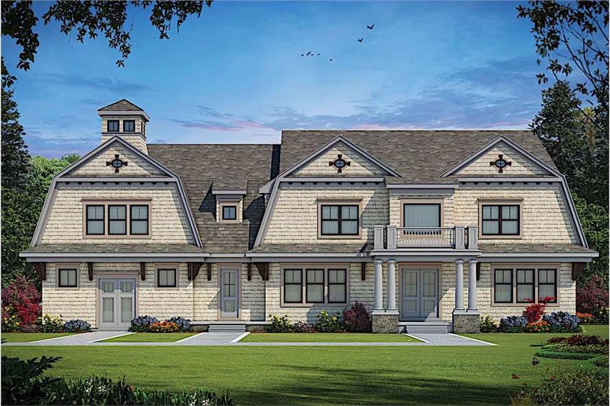 5-Bedroom, 6672 Sq Ft Luxury House Plan - 120-2600 - Front Exterior