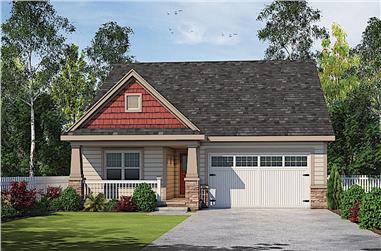 3-Bedroom, 1878 Sq Ft Ranch House - Plan #120-2618 - Front Exterior