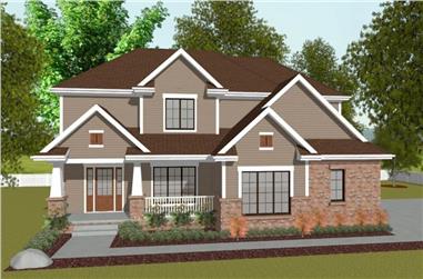4-Bedroom, 2255 Sq Ft Traditional Home - Plan #120-2629 - Main Exterior