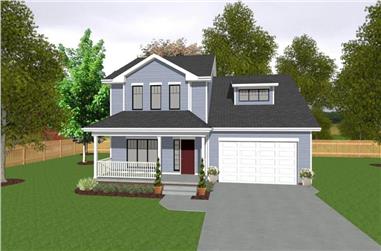 3-Bedroom, 1297 Sq Ft Farmhouse House Plan - 120-2631 - Front Exterior