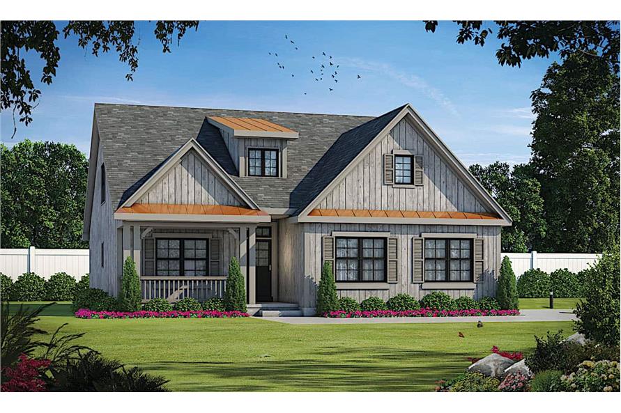4-Bedroom, 2114 Sq Ft Cottage Home - Plan #120-2639 - Main Exterior