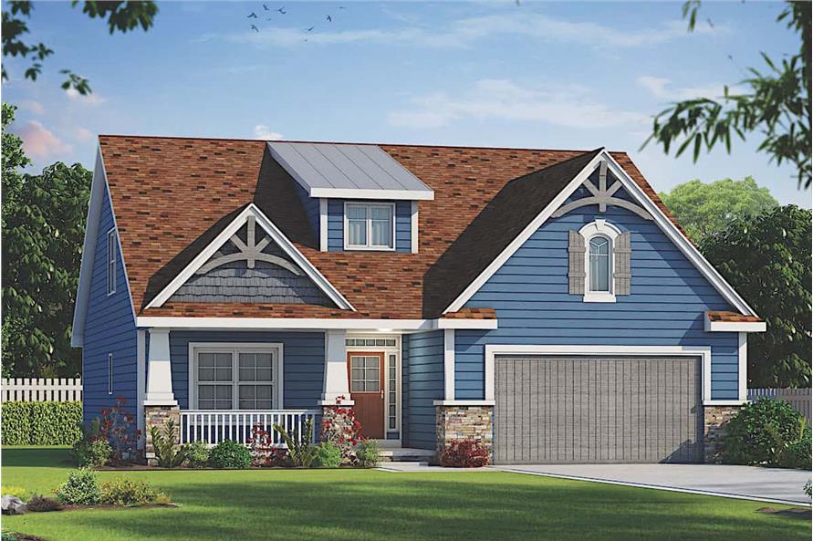 4-Bedroom, 2134 Sq Ft Farmhouse Home - Plan #120-2668 - Front Exterior