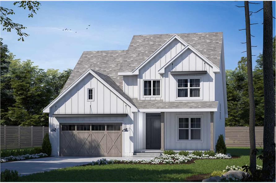 Front View of this 4-Bedroom,2437 Sq Ft Plan -120-2720