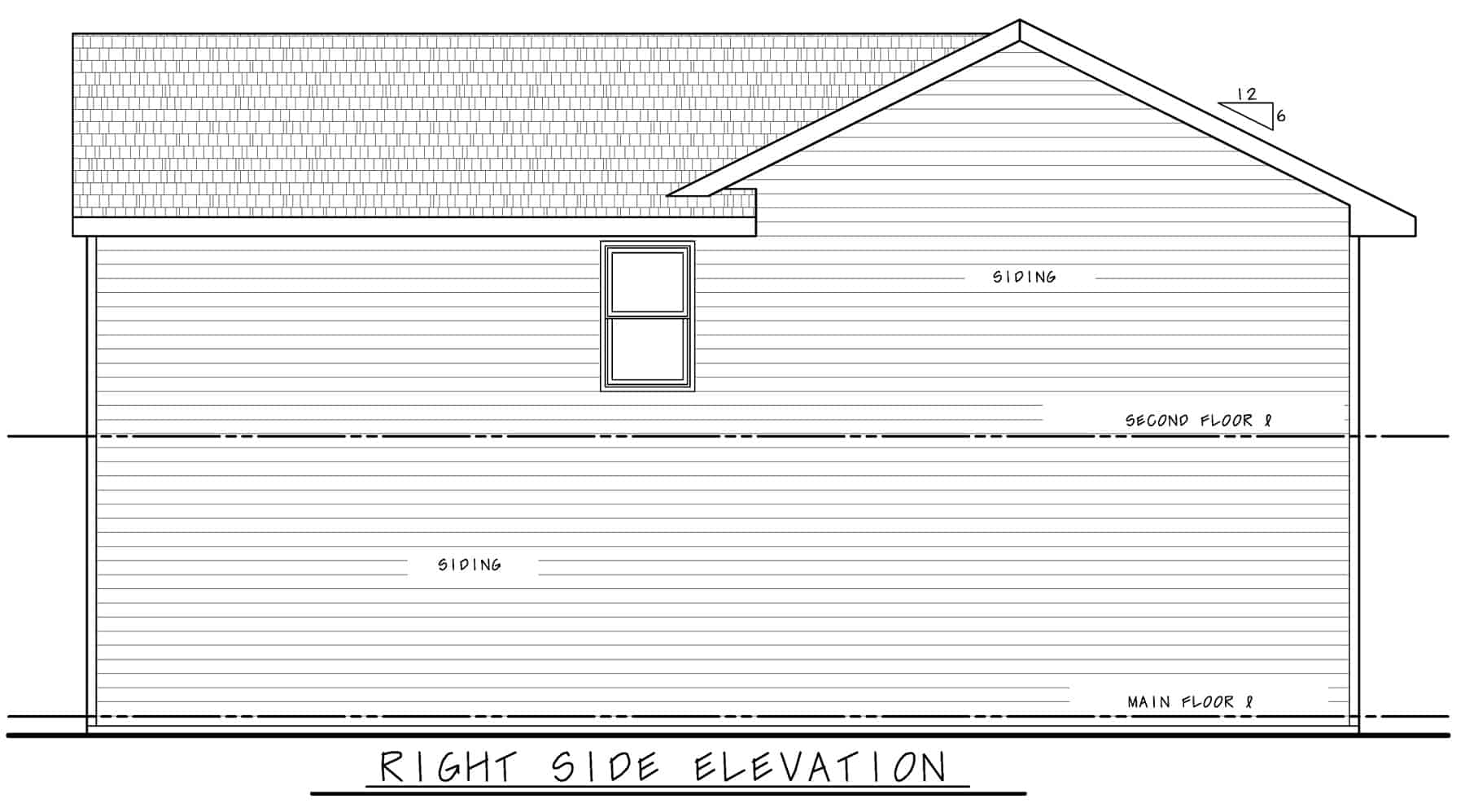 Home Plan Right Elevation of this 3-Bedroom,1822 Sq Ft Plan -120-2725