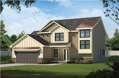 Traditional House Plan - 4 Bedrms, 2.5 Baths - 2198 Sq Ft