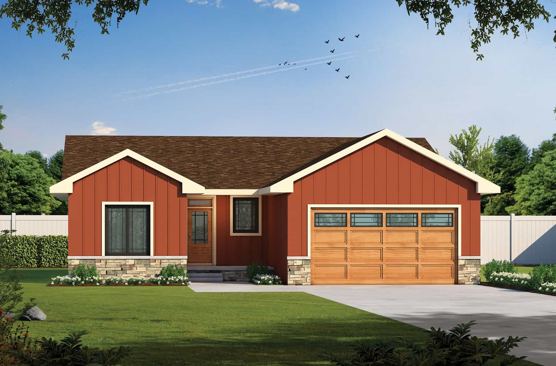 Front View of this 3-Bedroom,1872 Sq Ft Plan -120-2747