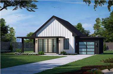 2-Bedroom, 682 Sq Ft Small House Plans - 120-2759 - Main Exterior