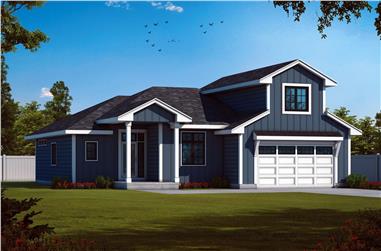 2-Bedroom, 2295 Sq Ft Barn Style House Plan - 120-2768 - Front Exterior