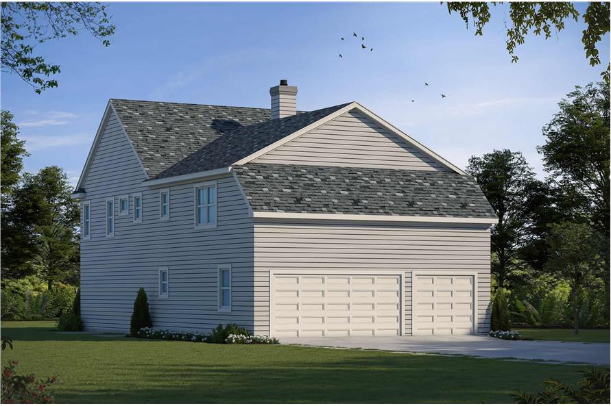 Rear View of this 6-Bedroom,3325 Sq Ft Plan -120-2779