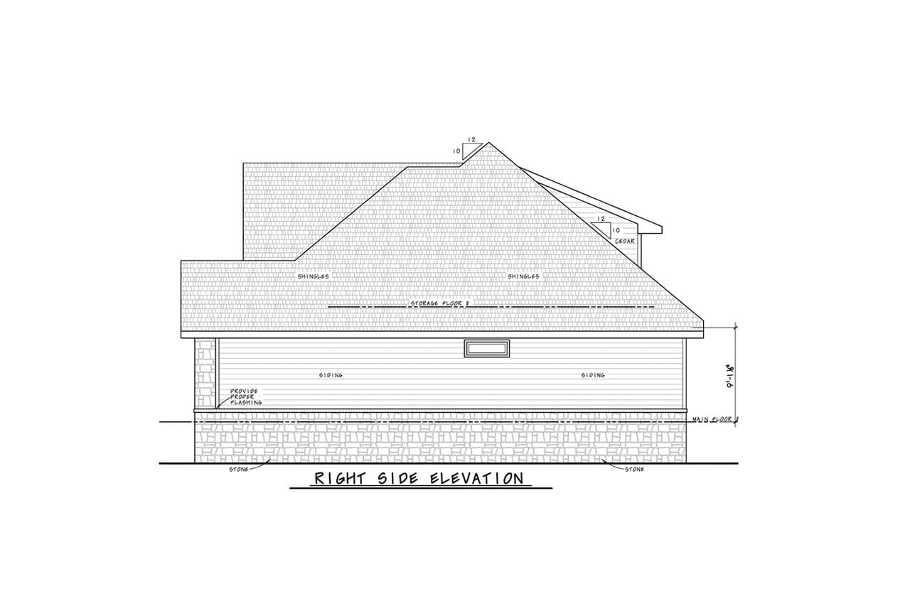 Home Plan Front Elevation of this 2-Bedroom,1548 Sq Ft Plan -120-2823