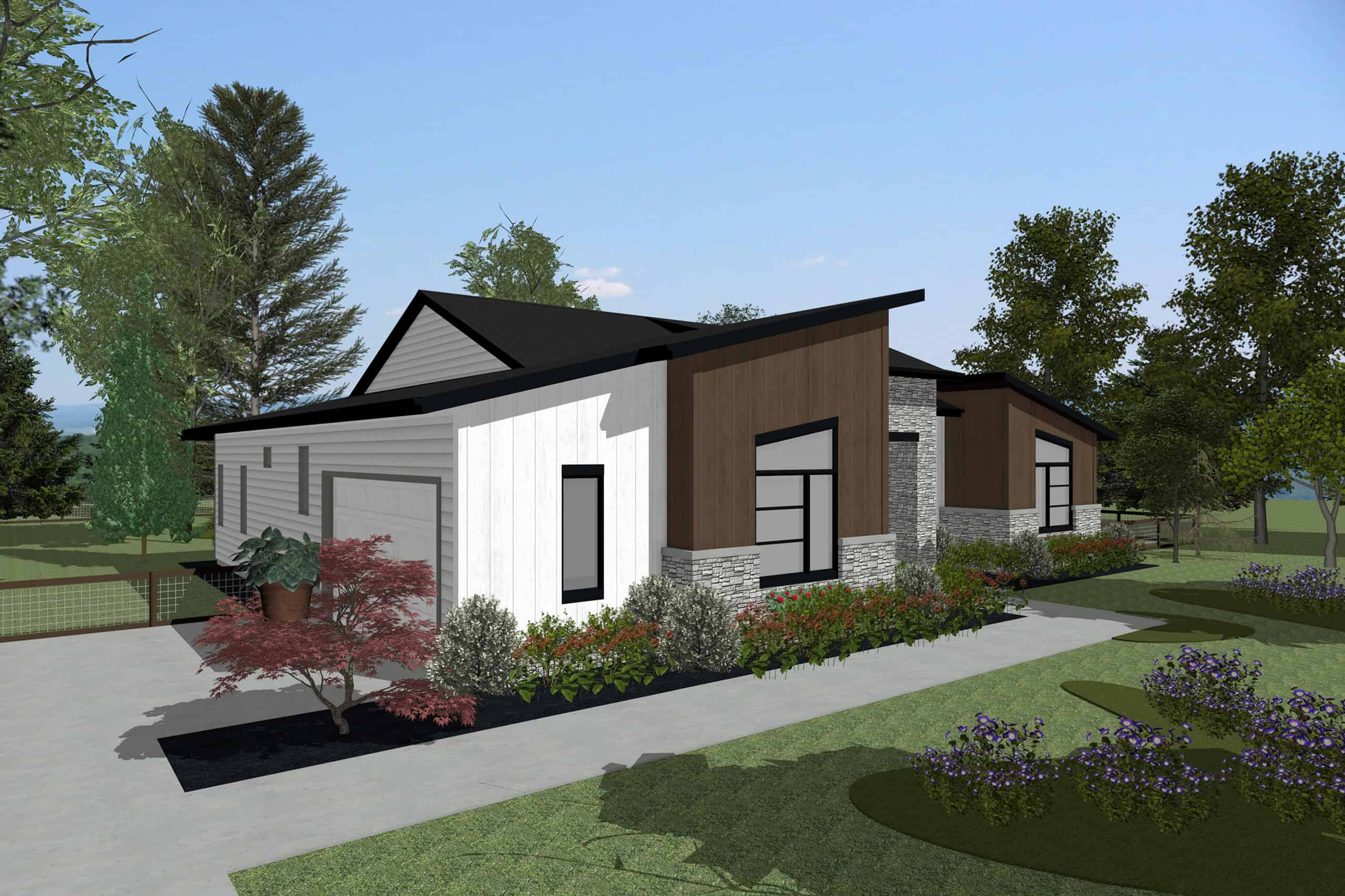Left Side View of this 3-Bedroom,2038 Sq Ft Plan -120-2828