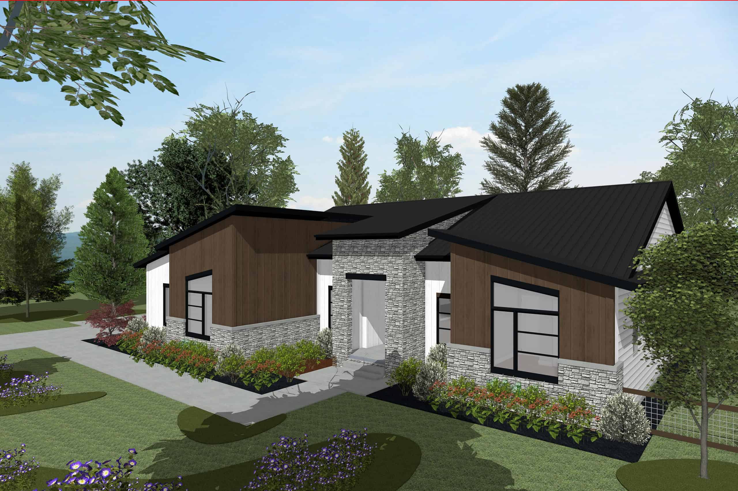 Right Side View of this 3-Bedroom,2038 Sq Ft Plan -120-2828