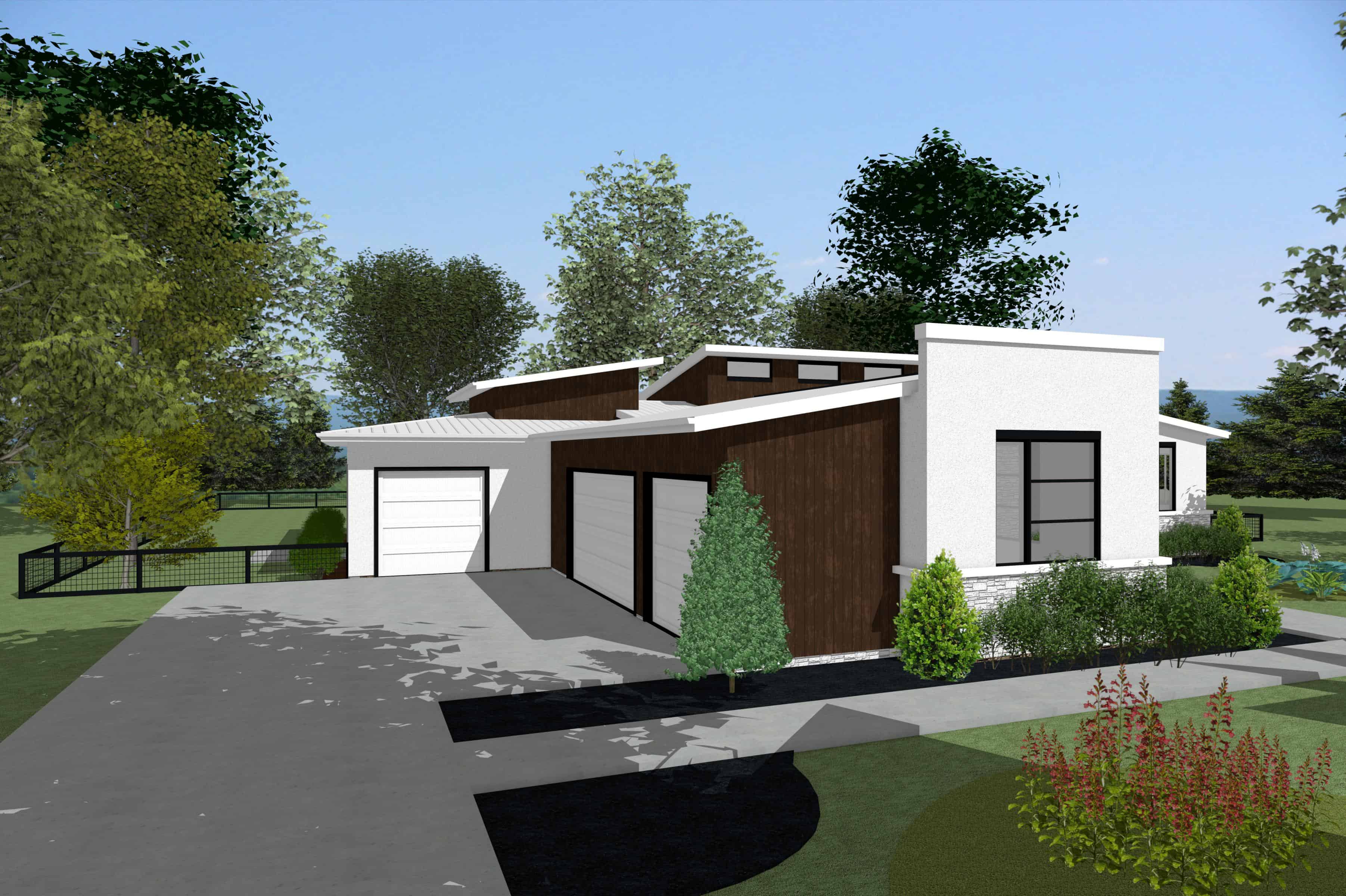 Left Side View of this 3-Bedroom,2772 Sq Ft Plan -120-2829