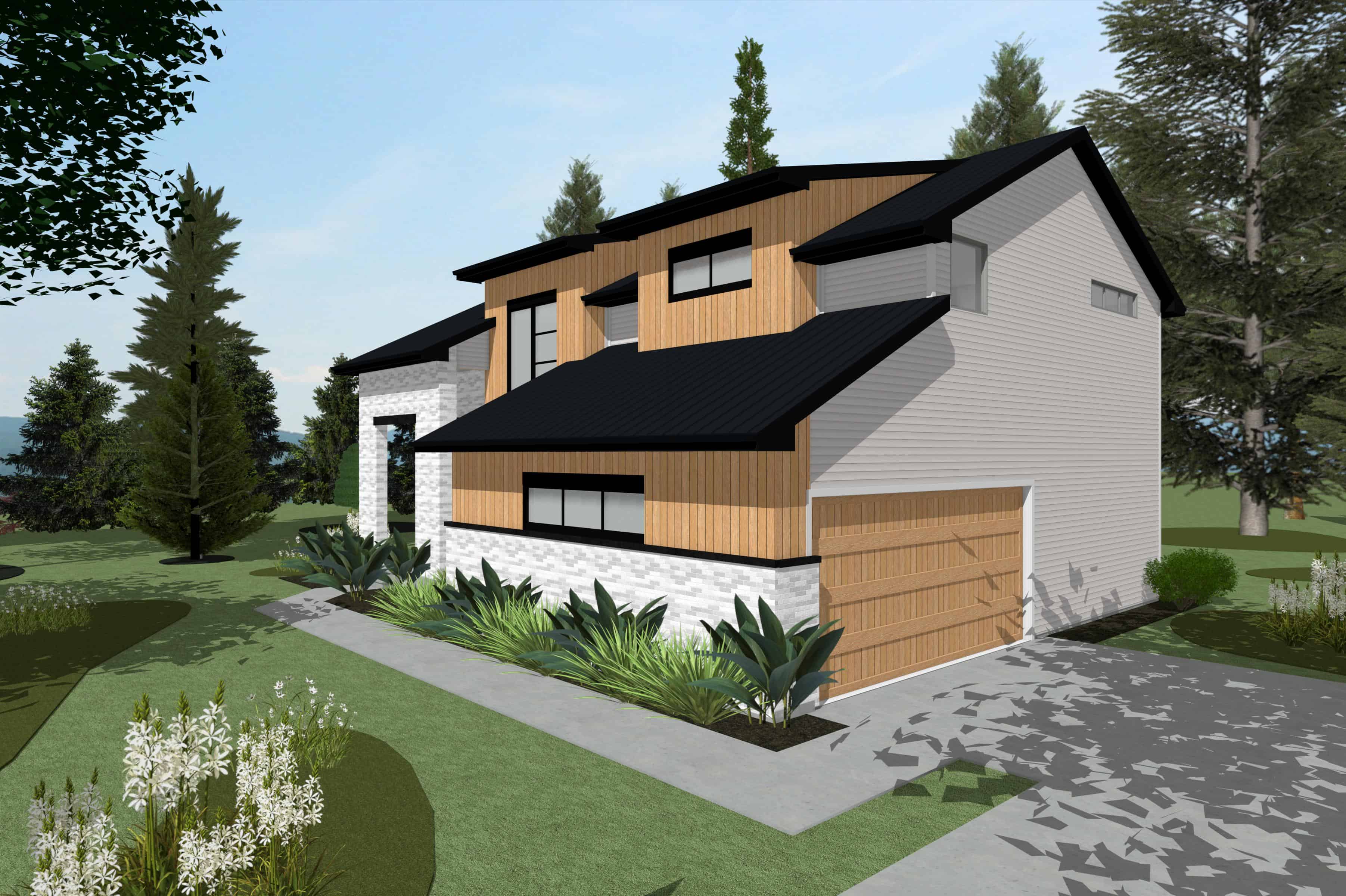 Right Side View of this 4-Bedroom,2273 Sq Ft Plan -120-2830