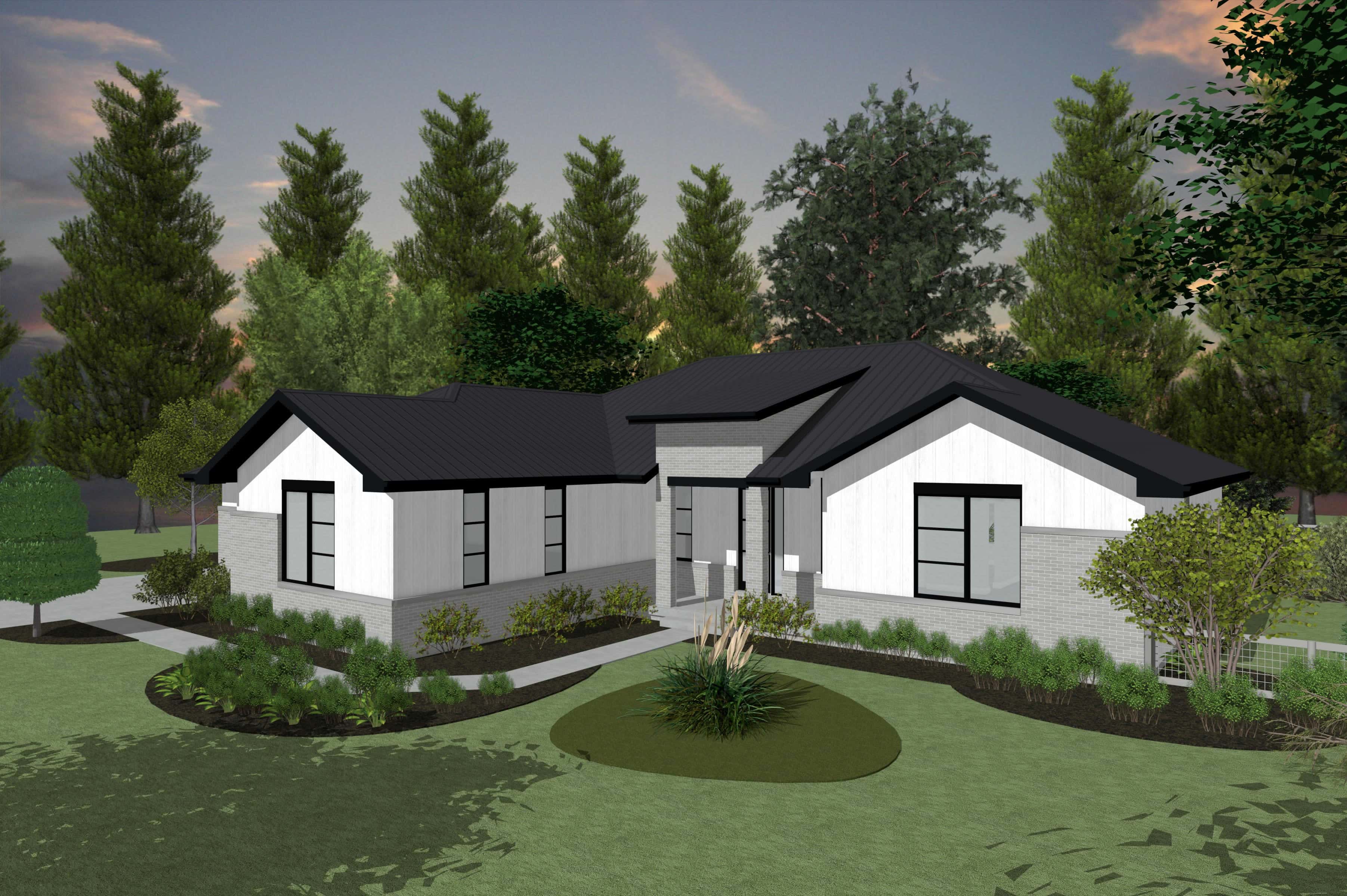 Home Plan Right Elevation of this 3-Bedroom,1986 Sq Ft Plan -120-2831