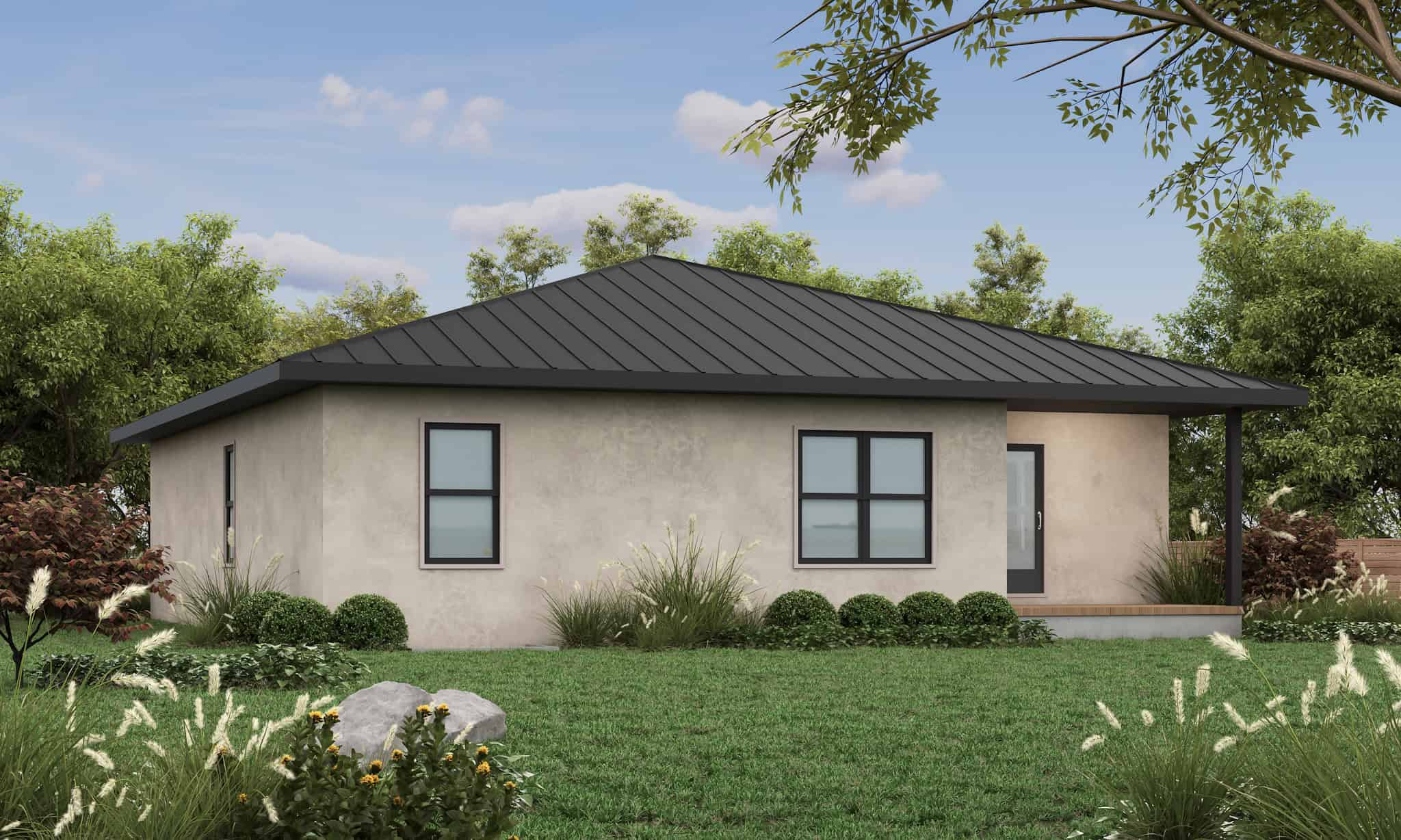 Rear View of this 3-Bedroom,1195 Sq Ft Plan -120-2832
