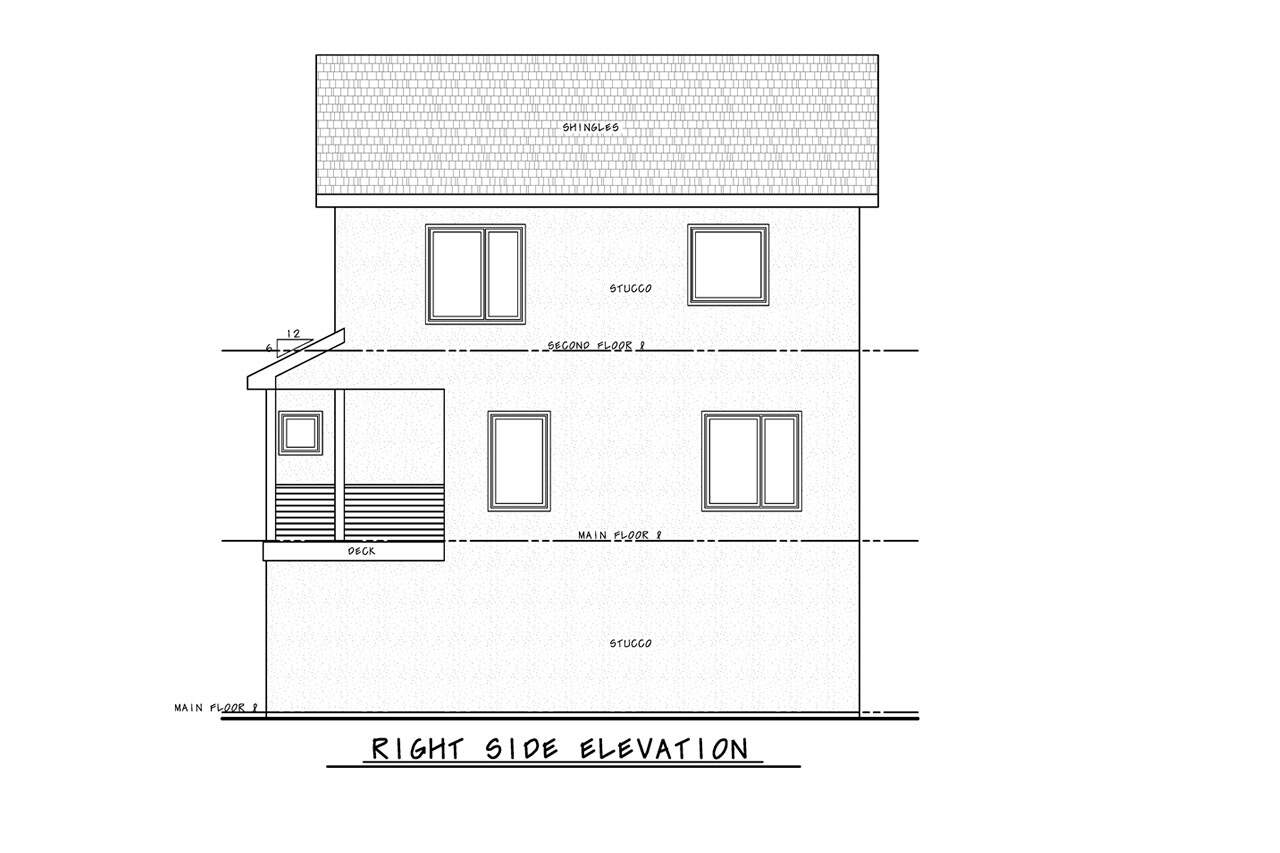 Home Plan Right Elevation of this 3-Bedroom,1781 Sq Ft Plan -120-2837
